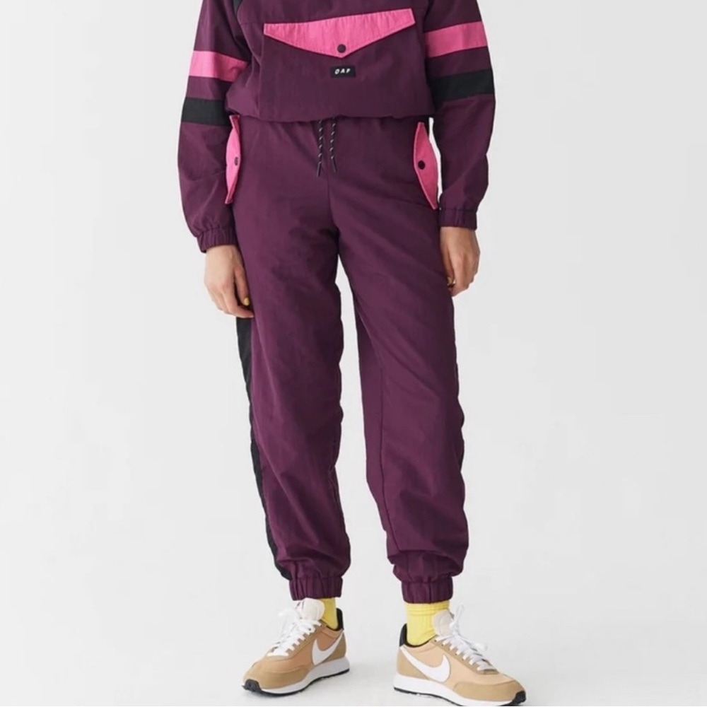 Lazy Oaf windbreaker joggers purple ski pants 10 (US 6)